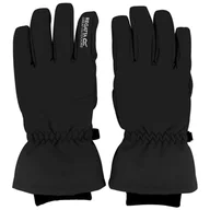 Rękawice narciarskie - Rękawiczki dziecięce Regatta Kids Arlie Waterproof Gloves Rozmiar rękawiczek: 7-10 / Kolor: czarny - miniaturka - grafika 1