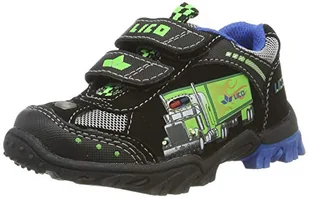 Lico Truck V Blinky Chłopcy Buty sneakersy, czarny/niebieski/cytrynowy, 32 EU - Buty dla chłopców - miniaturka - grafika 1