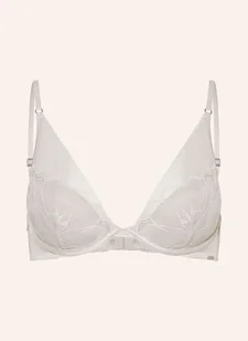Calvin Klein Biustonosz Z Fiszbinami Ck Black Floral Lace weiss - Biustonosze - miniaturka - grafika 1