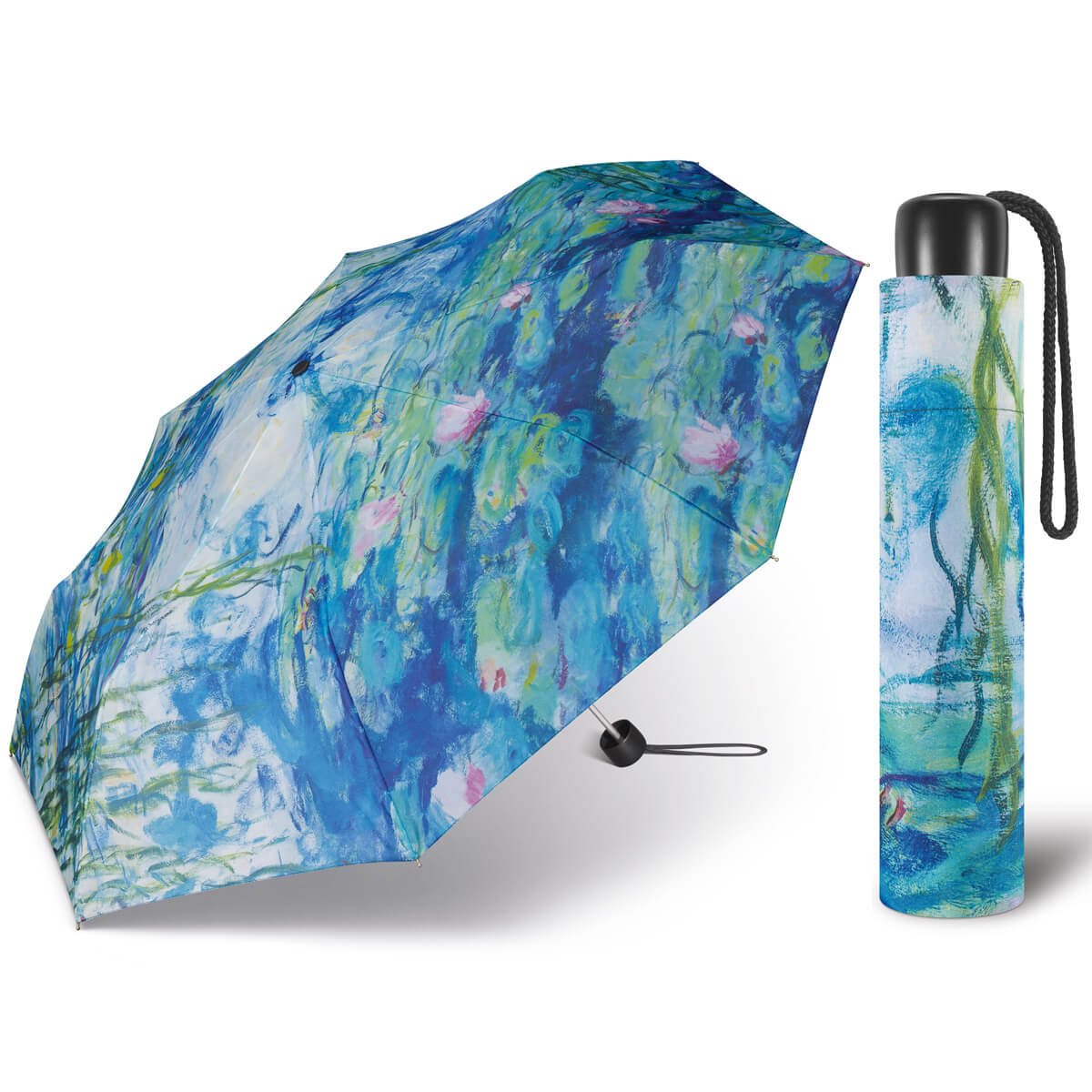 Manualny lekki parasol do torebki 24cm HAPPY RAIN Art Editions MONET V