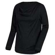 Bluzki damskie - Regatta damska Frayda lekka wełniana czapka pod szyję długi rękaw top T-shirty/koszulki polo/kamizelki Czarny Size: 14 RWT162 80014L - miniaturka - grafika 1