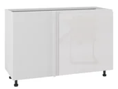 Meble kuchenne - Alba Szafka Dolna Narożna Lewa Dnw-120 Biały Połysk - miniaturka - grafika 1