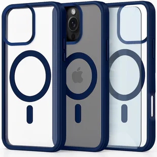 Etui do Apple iPhone 16 Pro Do Magsafe, Przezroczyste, Granatowe Szkło - Etui i futerały do telefonów - miniaturka - grafika 1