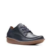 Półbuty damskie - Clarks Funny Dream [Navy Leather] - Rozmiar 37 - miniaturka - grafika 1