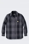 Kurtki męskie - Koszula Wierzchnia Carhartt Twill Shirt Jac Black - miniaturka - grafika 1