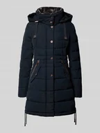 Płaszcze damskie - Płaszcz pikowany ze stójką i kieszeniami zapinanymi na zamek błyskawiczny - miniaturka - grafika 1