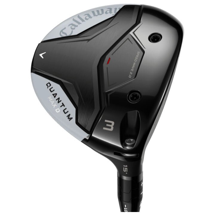 Kij golfowy Fairway Wood Callaway Quantum Max D Prawa ręka, 3HL, 16,5°, Regular, True Temper Denali Frost Silver 60g, tak