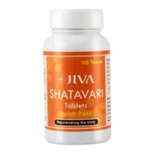 Suplementy diety - JIVA AYURVEDA JIVA Ayurveda Shatavari 120 t. układ hormonalny DV2110 - miniaturka - grafika 1