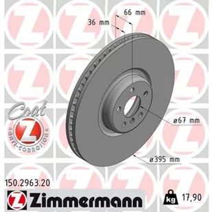 Tarcza hamulcowa ZIMMERMANN 150.2963.20 - Tarcze hamulcowe - miniaturka - grafika 1