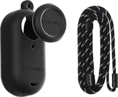 Akcesoria do drona - SunnyLife ETUI GUMOWE OSŁONA OCHRONNA ZE SMYCZĄ SUNNYLIFE DO INSTA360 GO 3S CZARNE - miniaturka - grafika 1