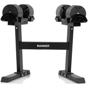 Zestaw hantli HAMMER SmartLock (2 x 32 kg) + Stojak - Stojaki na hantle i obciążenia - miniaturka - grafika 1