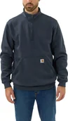 Bluzy męskie - Carhartt Bluza Carhartt Quarter Zip Midweight Mock New Navy - miniaturka - grafika 1