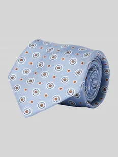 Krawat jedwabny z fakturowanym wzorem model ‘Isonzo’ - Krawaty i muchy męskie - miniaturka - grafika 1