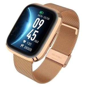 Garett GRC Style Złoty Stalowy - Smartwatch - miniaturka - grafika 1