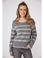 Swetry damskie - LIEBLINGSSTÜCK Sweter w kolorze szarym - miniaturka - grafika 1