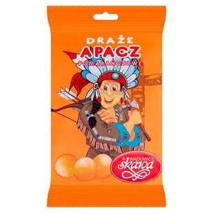Cukierki Draże Pomarańczowe Apacz 70g Skawa - Gumy do żucia, lizaki, dropsy - miniaturka - grafika 1