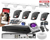 Zestawy do monitoringu - Zestaw do monitoringu TurboHD, 4x kamera Hybrid Light 5Mpx, Rejestrator 4 kanałowy - HiLook by Hikvision - miniaturka - grafika 1