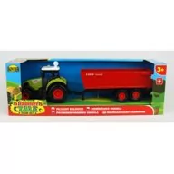 Samochody i pojazdy dla dzieci - Traktor z przyczepą w pudełku (dźwięki) 030485 Dromader - miniaturka - grafika 1