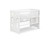 Łóżeczka i kojce - KLUPŚ - Łóżeczko dziecięce SAFARI 120x60 cm zajączek sosna/biały - miniaturka - grafika 1