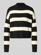 Swetry damskie - Sweter o kroju regular fit ze wzorem na całej powierzchni model ‘NEZ’ - miniaturka - grafika 1