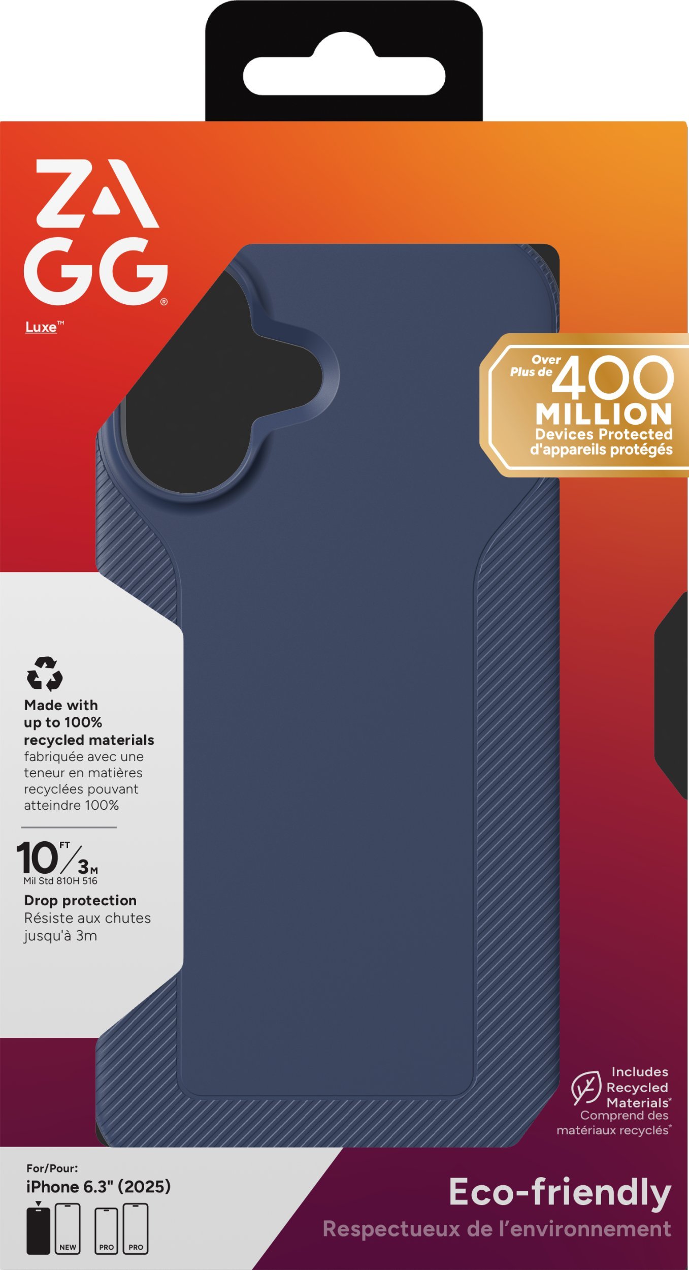ZAGG Luxe Snap - etui do iPhone 17 kompatybilne z MagSafe navy