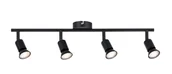Oprawy, klosze i abażury - Oprawa ścienno-sufitowa CAROLINA 4xGU10 - czarny matowy - miniaturka - grafika 1