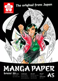 format Talens Sakura, blok rysunkowy, A5, Manga Paper - Szkolne artykuły papiernicze - miniaturka - grafika 1