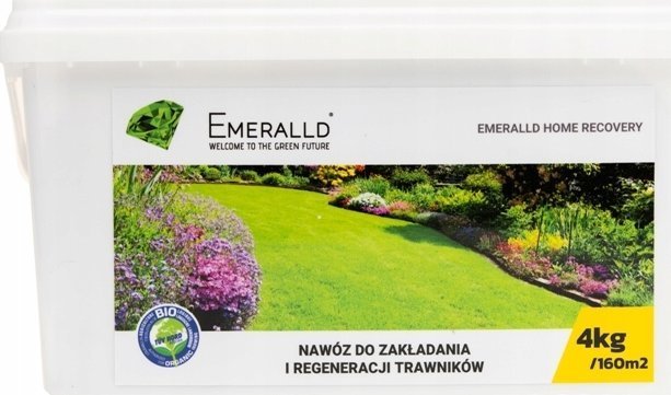 Agrecol Nawóz do zakładania i regeneracji trawników Emeralld Home Lawn Recovery 8-6-13 +3 4 kg