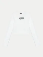 Bluzki damskie - Guess Bluzka J4YI49 KBZP4 Biały Regular Fit - miniaturka - grafika 1