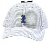 Czapki i chusty sportowe męskie - Czapka z daszkiem damska młodzieżowa U.S. Polo Assn. 55-60cm paski $32 Haft - miniaturka - grafika 1