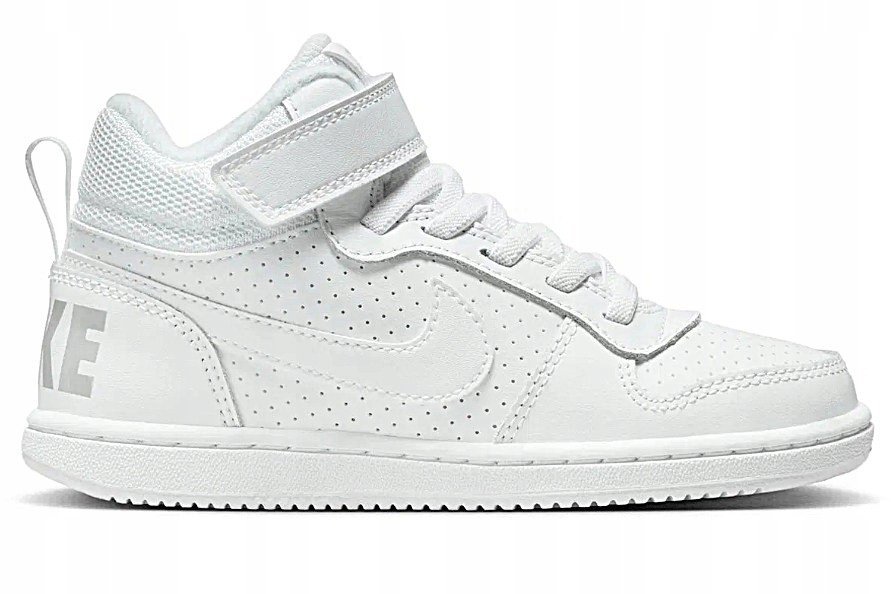 Nike buty dziecięce na rzep Court Borough MID białe skórzane roz. 30