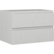 Szafki łazienkowe - Mexen Rivel szafka łazienkowa podumywalkowa 70 cm, 2 szuflady, ryflowana , szara mat - 91A20-07047-2-BFF62 - miniaturka - grafika 1