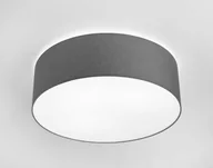 Lampy sufitowe - Nowodvorski Abażurowa LAMPA sufitowa CAMERON 9682 okrągła OPRAWA plafon minimalistyczny szary - miniaturka - grafika 1