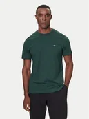 Koszulki męskie - Gant T-Shirt Shield 2003184 Zielony Regular Fit - miniaturka - grafika 1