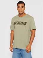 Koszulki męskie - Jones Jack T-Shirt Brice 12198006 Zielony Relaxed Fit - miniaturka - grafika 1