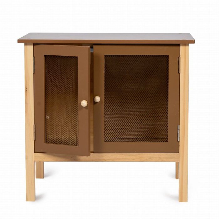 Drewniany domek z akcesoriami dla pluszowych króliczków Astrup