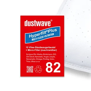 Sparpack - 10 worków do odkurzacza pasujących do Dirt Devil - alternatywa do/for DD 80 - markowe worki do odkurzacza dustwave® / Made in Germany + mikrofiltr - Worki do odkurzaczy - miniaturka - grafika 1