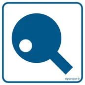 Systemy ekspozycyjne i znaki informacyjne - RC001 TENIS STOŁOWY, FN - FOLIA SAMOPRZYLEPNA; (300X300MM) - miniaturka - grafika 1