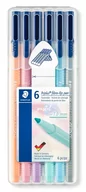 Kredki, ołówki, pastele i pisaki - Staedtler, Flamastry triplus PASTEL, 1 mm, 6 kolorów, w etui - miniaturka - grafika 1