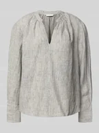 Bluzki damskie - Bluzka o kroju relaxed fit z czystego lnu - miniaturka - grafika 1
