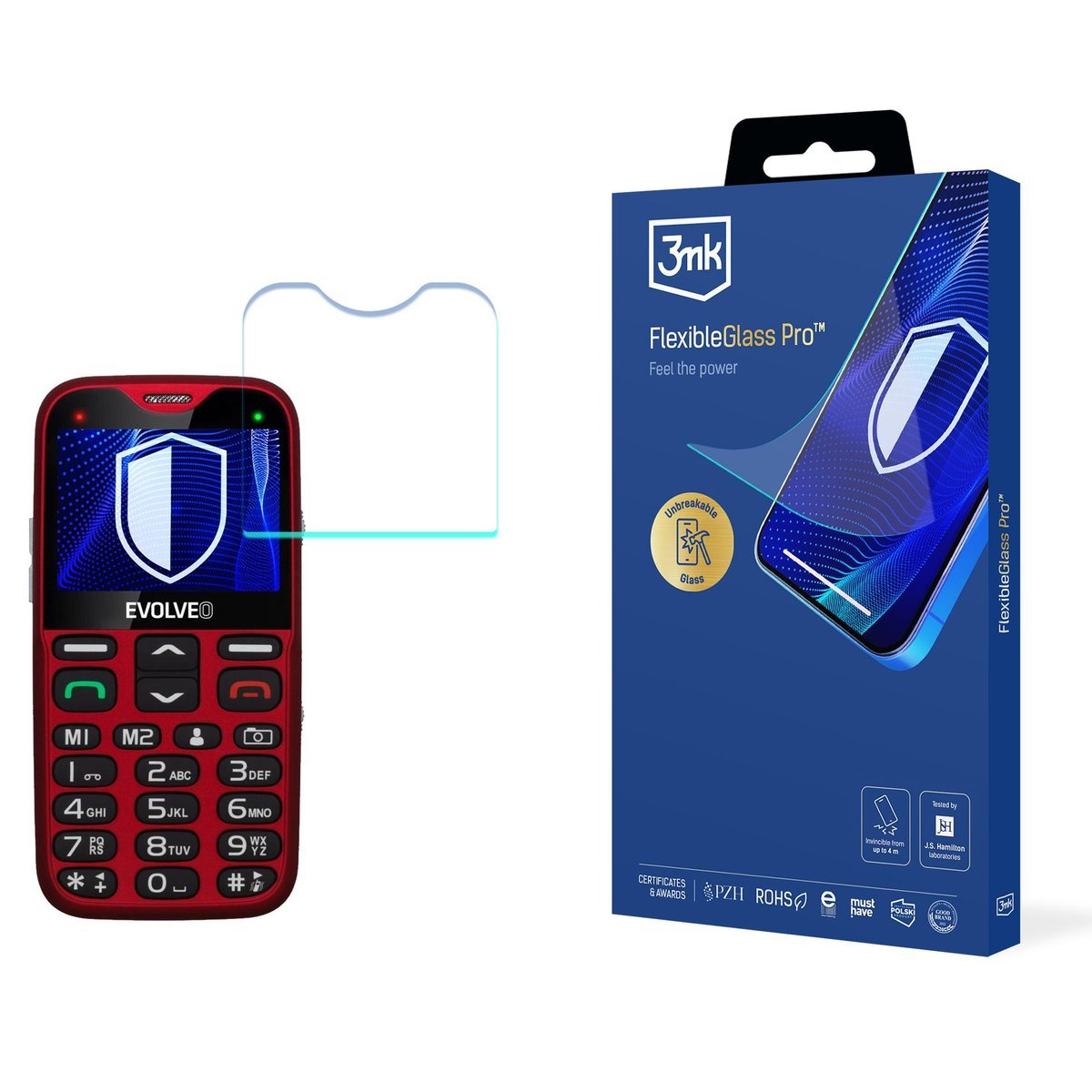 Szkło hybrydowe na ekran do Evolveo EasyPhone XG - 3mk FlexibleGlass Pro