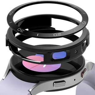 Ringke Air Sports+Bezel 2w1 etui ze stalową ramką do Samsung Galaxy Watch 5 40mm pokrowiec na kopertę czarny (GW4-40-11_AS02) - Akcesoria do smartwatchy - miniaturka - grafika 1