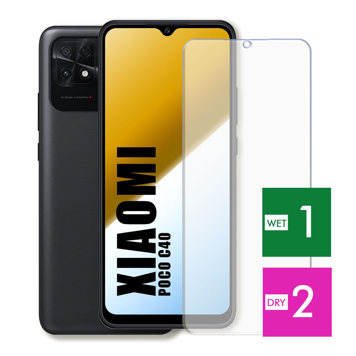 WZMOCNIONE SZKŁO DO XIAOMI POCO C40 SZYBKA HARTOWANE 9H JAKOŚĆ