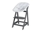 Krzesełka do karmienia - roba Krzesełko do karmienia 2w1 "Born Up Zickzack" (Antracytowy) - miniaturka - grafika 1