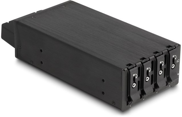 Kieszeń Delock Slim Bay Ramka wymienna na 4 x M.2 NVMe SSD z interfejsem Slim SAS SFF-8654 47126
