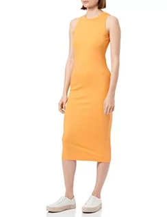 Sukienki - VERO MODA Vmlavender Sl Calf Dress Noos sukienka damska, Mock Orange, S - grafika 1