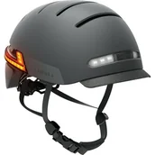 Kaski rowerowe - Livall Kask BH51M Neo "L", białe światło przednie LED, czarny - miniaturka - grafika 1