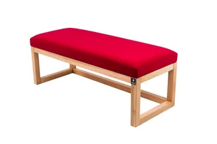 Ławka na buty LPG-2 105cm EMRAWOOD drewno lite kolor naturalny siedzisko gładkie kolor czerwony - Ławki do przedpokoju Ławka na buty LPG-2 105cm EMRAWOOD drewno lite kolor naturalny siedzisko gładkie kolor czerwony - Ławki do przedpokoju - miniaturka - grafika 1