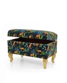 Ławki do przedpokoju - Pufa ławka ze schowkiem kufer MAXI Gepardy - miniaturka - grafika 1