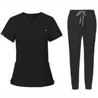 Odzież robocza - KOMPLET MEDYCZNY FARTUCH MUNDUREK BLUZA SPODNIE WYPOSAŻENIE MEDYCZNE L - miniaturka - grafika 1